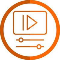 diseño de icono de vector de vídeo