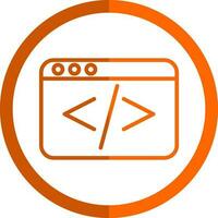 Coding Vector Icon Design