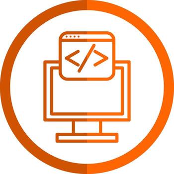 diseño de icono de vector de programación web