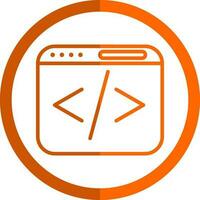 Web coding Vector Icon Design