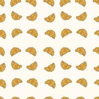 Cute Cake and bakery sweet Food Cartoon perfect seamless pattern background for wrapping paper, graphic print, fabric, textile or apparel vector