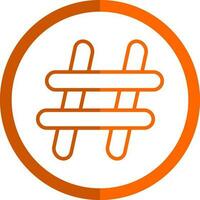 Hash tag Vector Icon Design