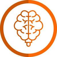 diseño de icono de vector de cerebro