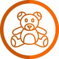 diseño de icono de vector de oso