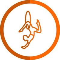 Trapeze artist Vector Icon Design