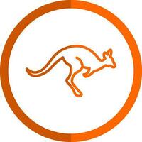 Kangaroo Vector Icon Design