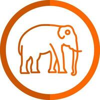 diseño de icono de vector de elefante