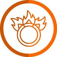 Ring of fire Vector Icon Design