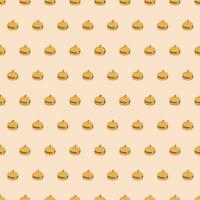 Cute Beef Burger Food Cartoon perfect seamless pattern background for wrapping paper, graphic print, fabric, textile or apparel vector