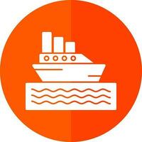 Ferryboat Vector Icon Design