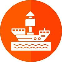 Pirate ship Vector Icon Design