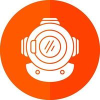 Diving helmet Vector Icon Design