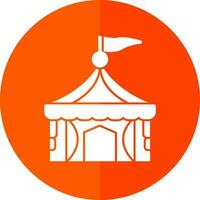 Circus tent Vector Icon Design