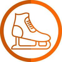 diseño de icono de vector de patinaje sobre hielo