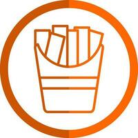 French fries Vector Icon Design