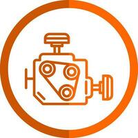 Car engine Vector Icon Design