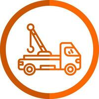 Tow truck Vector Icon Design