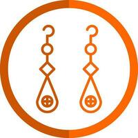 Earrings Vector Icon Design