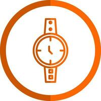 diseño de icono de vector de reloj de pulsera