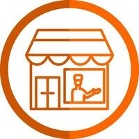 Shopkeeper Vector Icon Design