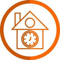 Cuckoo clock Vector Icon Design