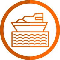 diseño de icono de vector de barco