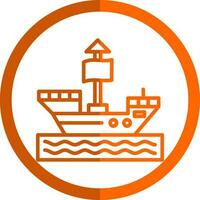 Pirate ship Vector Icon Design
