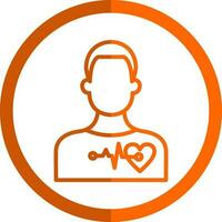 Cardiac arrest Vector Icon Design