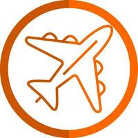 diseño de icono de vector de avión