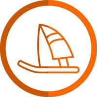 Windsurf Vector Icon Design