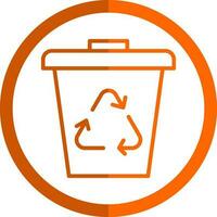 Waste bin Vector Icon Design