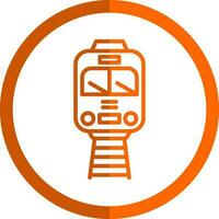 Tram Vector Icon Design