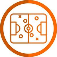 Football field Vector Icon Design