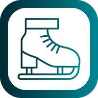 Ice skate Vector Icon Design