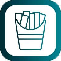 French fries Vector Icon Design