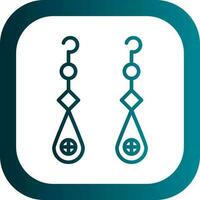 Earrings Vector Icon Design