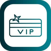 Vip card Vector Icon Design