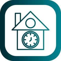 Cuckoo clock Vector Icon Design