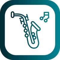 Saxophone Vector Icon Design