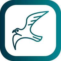 Seagull Vector Icon Design