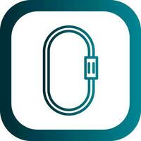 Carabiner Vector Icon Design