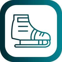 Ice skating Vector Icon Design