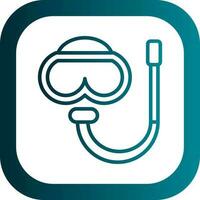 Snorkling Vector Icon Design