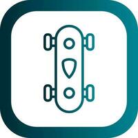 Longboard Vector Icon Design