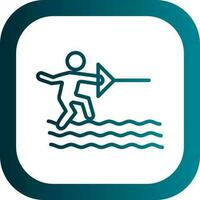 Water ski Vector Icon Design