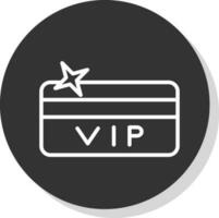 Vip card Vector Icon Design