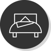 Bed Vector Icon Design