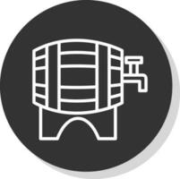 Beer keg Vector Icon Design