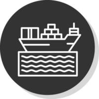 diseño de icono de vector de barco