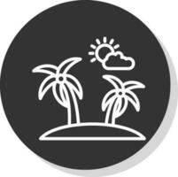 diseño de icono de vector de isla